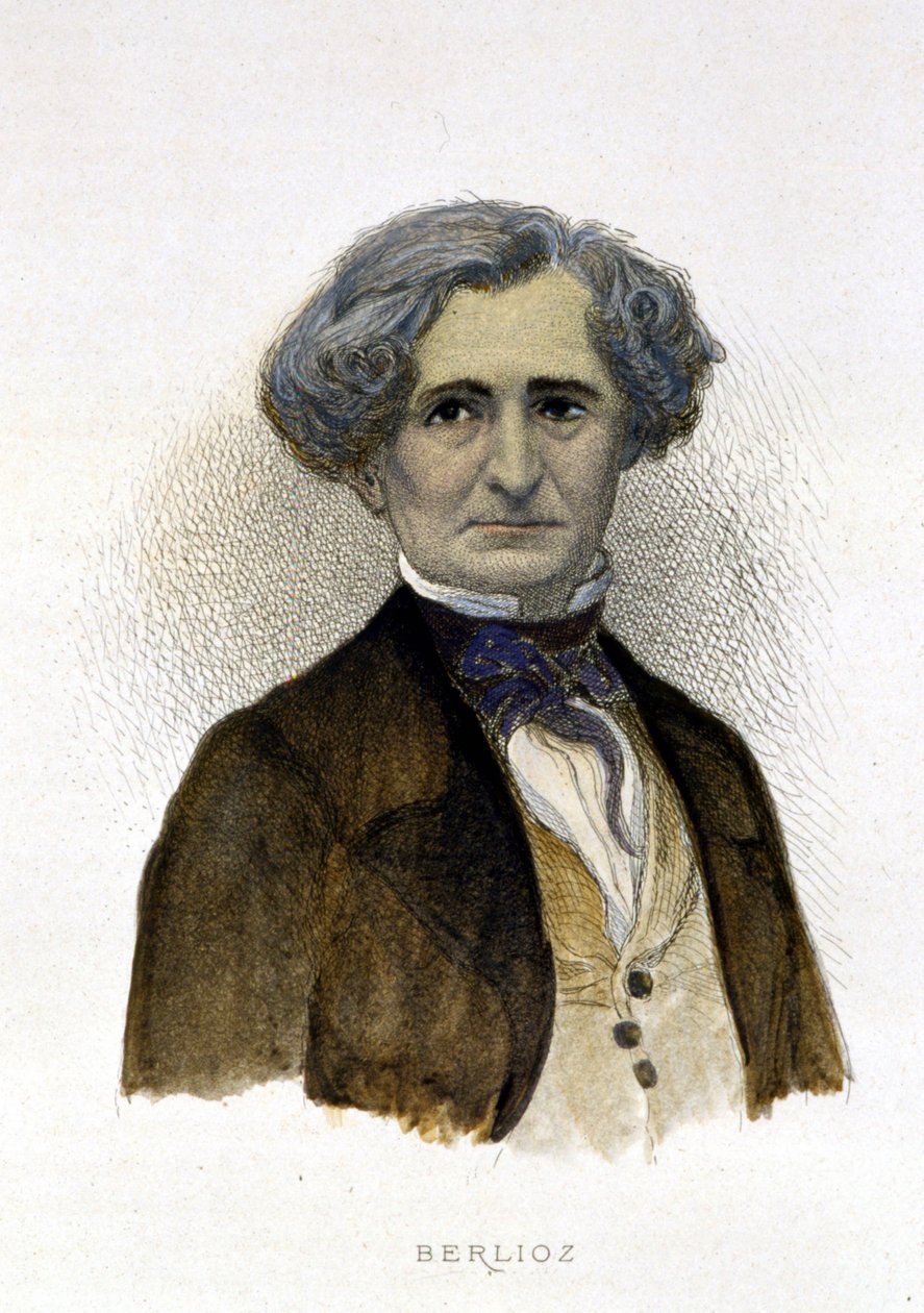 صورة لهيكتور بيرليوز (1803-1869) - نقش بواسطة فنان غير معروف