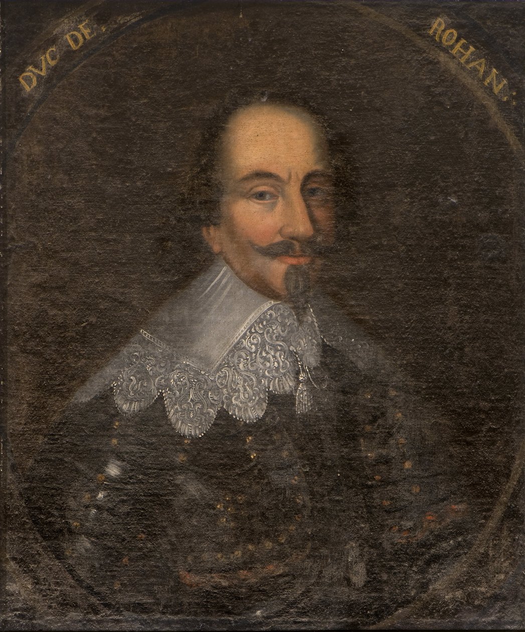 صورة هنري الثاني دي روهان (1579-1638) ، دوق روهان وأمير ليون ، مجهول. زيت على قماش. الأبعاد: ٦٥ × ٥٥ سم. المتحف الوطني ستوكهولم بواسطة فنان غير معروف