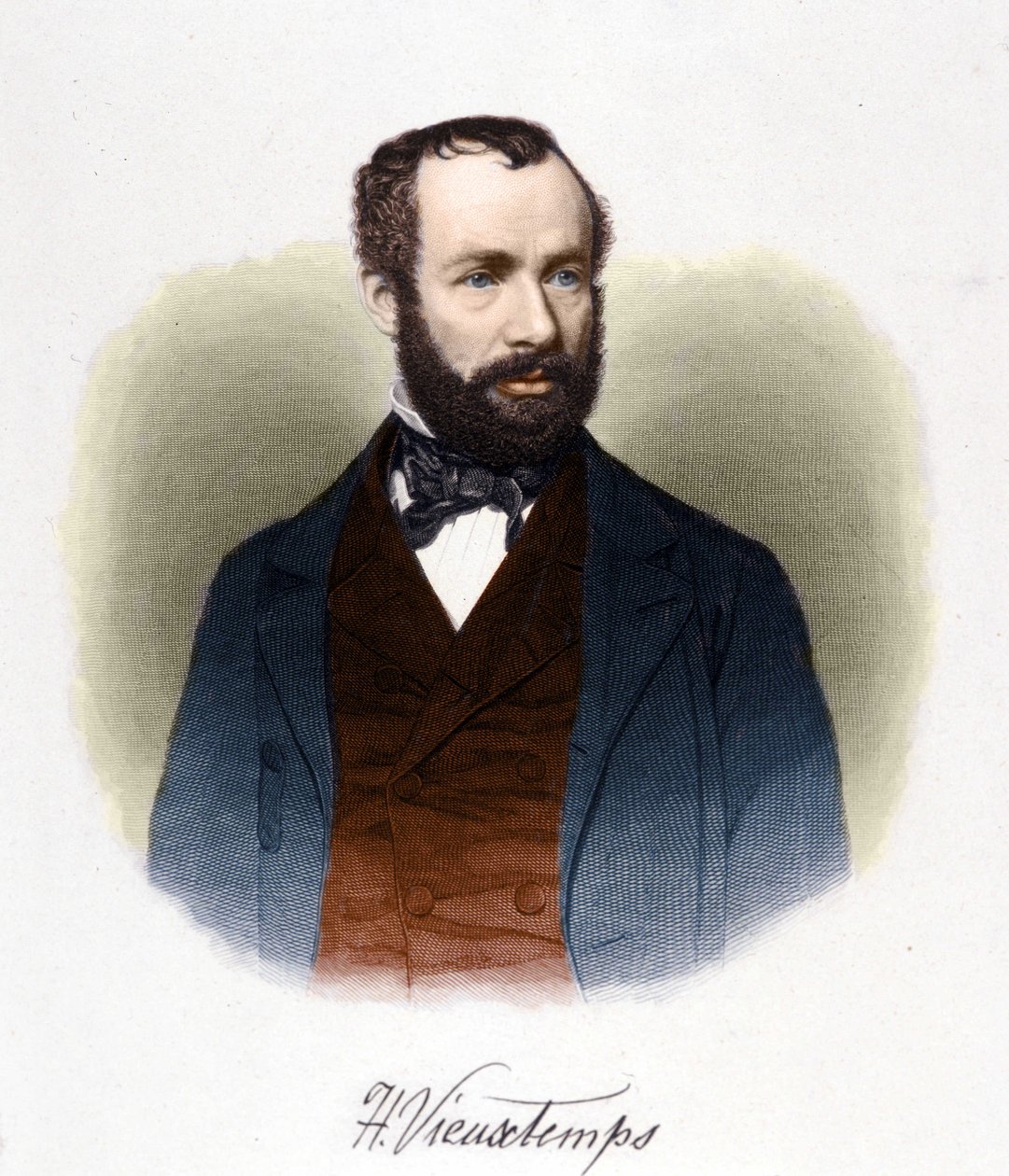 صورة هنري فيوكستيمبس (1820-1881) ، موصل وملحن بلجيكي. بواسطة فنان غير معروف