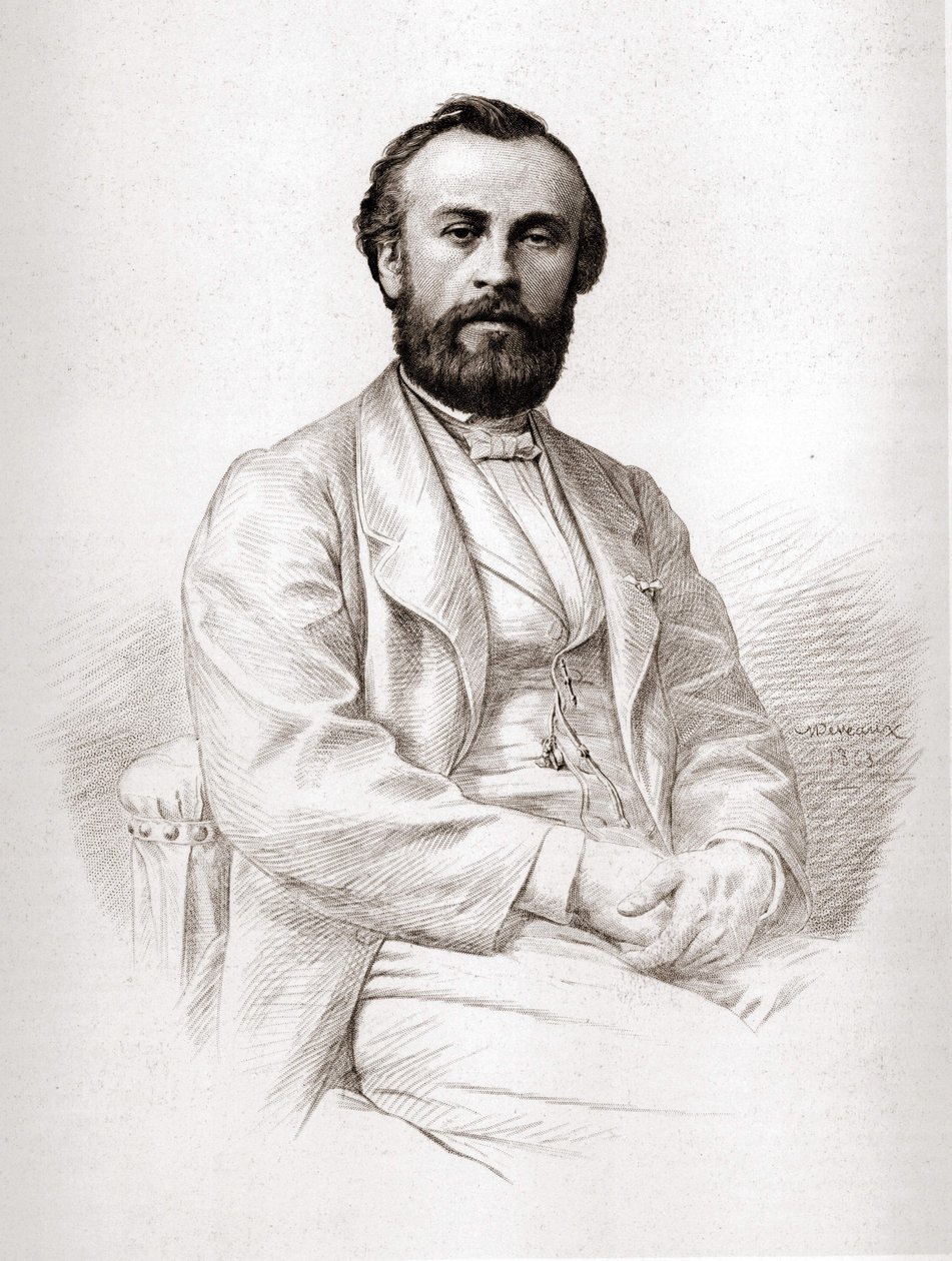 صورة للمهندس الفرنسي هنري جيفارد (1825-1882). بواسطة فنان غير معروف