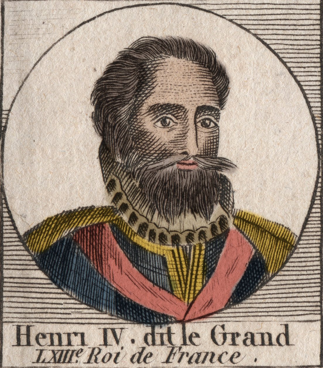 صورة هنري الرابع (1553-1610) ملك فرنسا - صورة هنري الرابع (1553-1610) ملك فرنسا - نقش من "Instruction sur l'Histoire de France" "لتشارلز كونستانت لو تيلير 1821 بواسطة فنان غير معروف