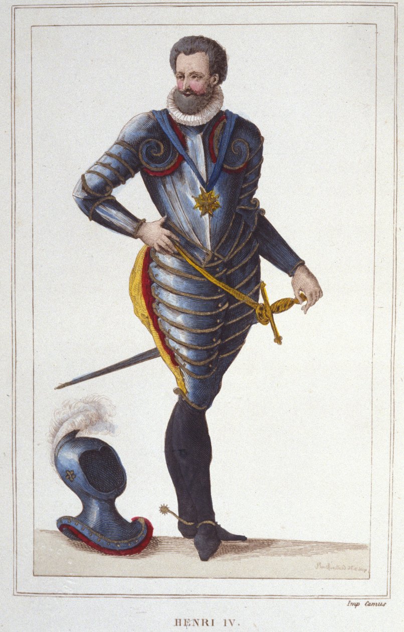 صورة هنري الرابع (1553-1610) ، ملك فرنسا نقش عام 1830 بواسطة فنان غير معروف