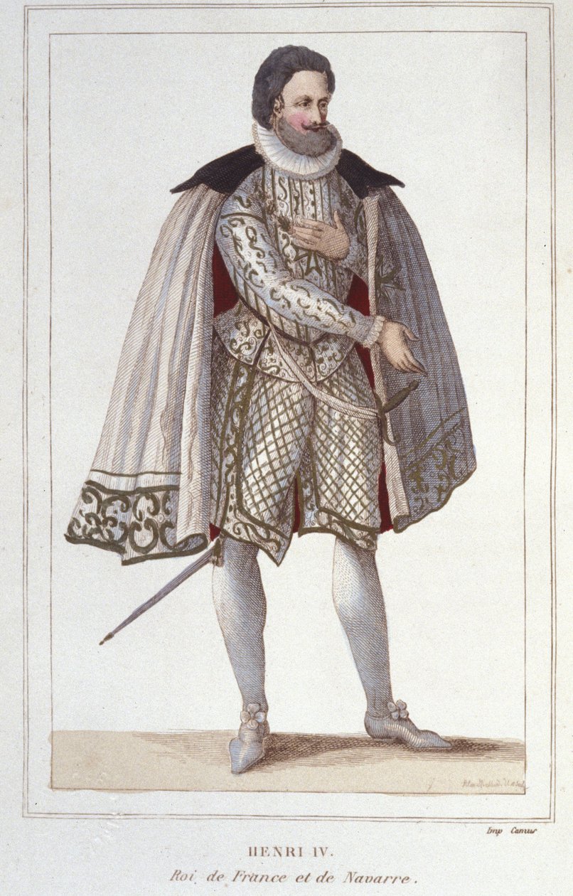 صورة هنري الرابع (1553-1610) ، ملك فرنسا نقش عام 1830 بواسطة فنان غير معروف