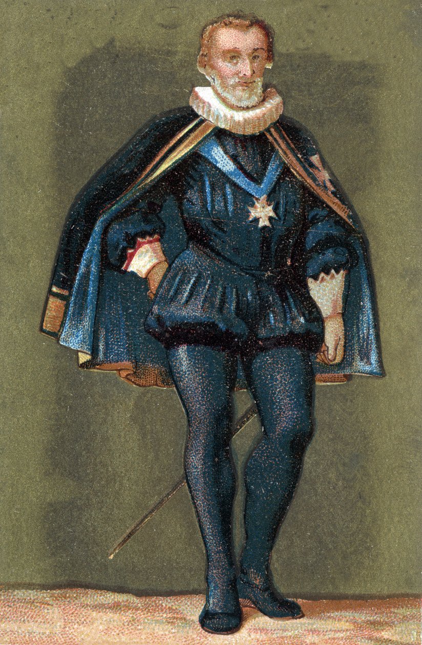 صورة لهنري الرابع ملك فرنسا (1553-1610). بواسطة فنان غير معروف