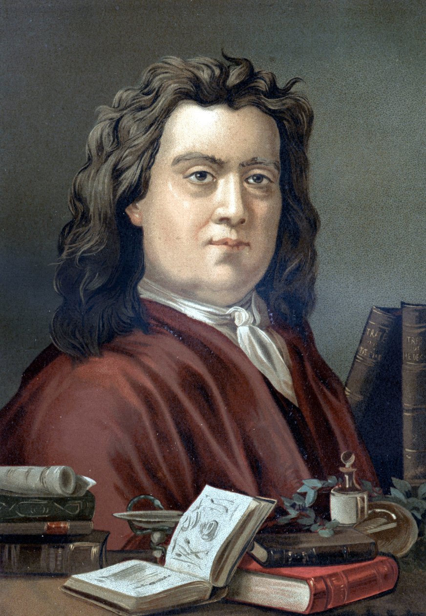 صورة شخصية لطبيب وكيميائي هولندي هيرمان بورهاف (1668 - 1738) ، بعد "العلم ورجاله" للويس فيغير. برشلونة 1881 بواسطة فنان غير معروف