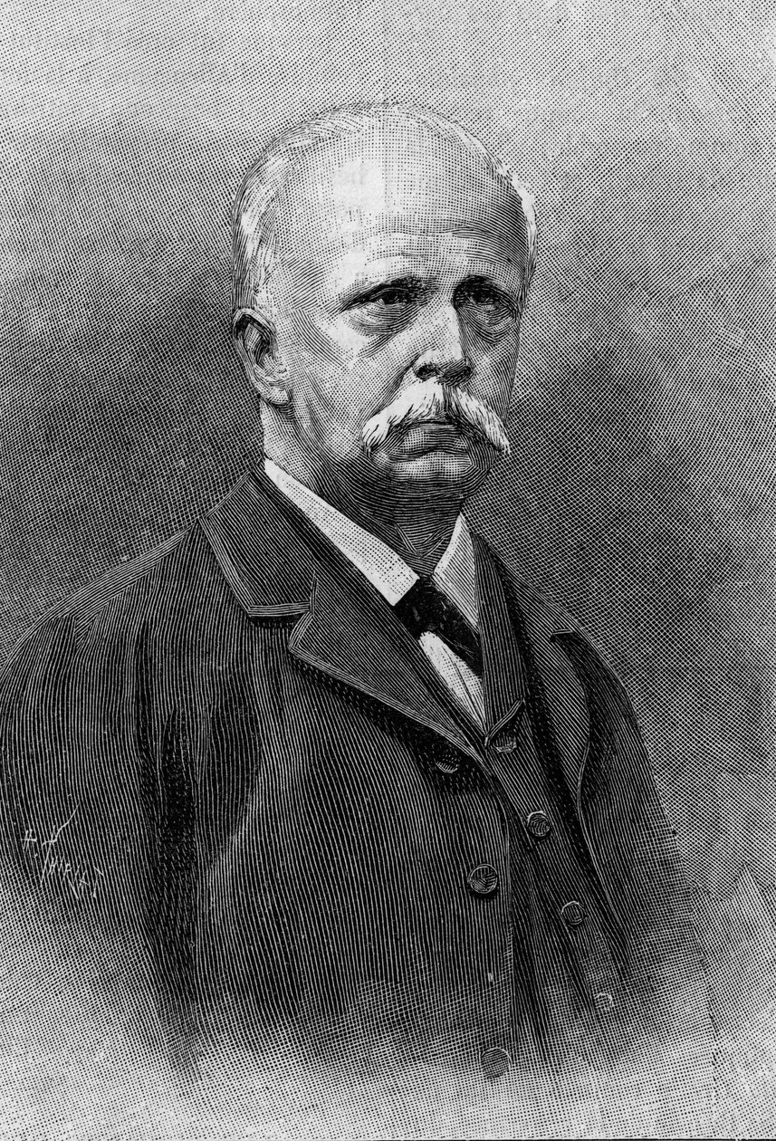 صورة للفيزيائي وعالم وظائف الأعضاء الألماني هيرمان لويس فرديناند فون هيلمهولتز (1821-1894). نقش في "" الطبيعة: مراجعة العلوم وتطبيقاتها في الفنون والصناعة "بتاريخ ٢٢ سبتمبر ١٨٩٤. بواسطة فنان غير معروف