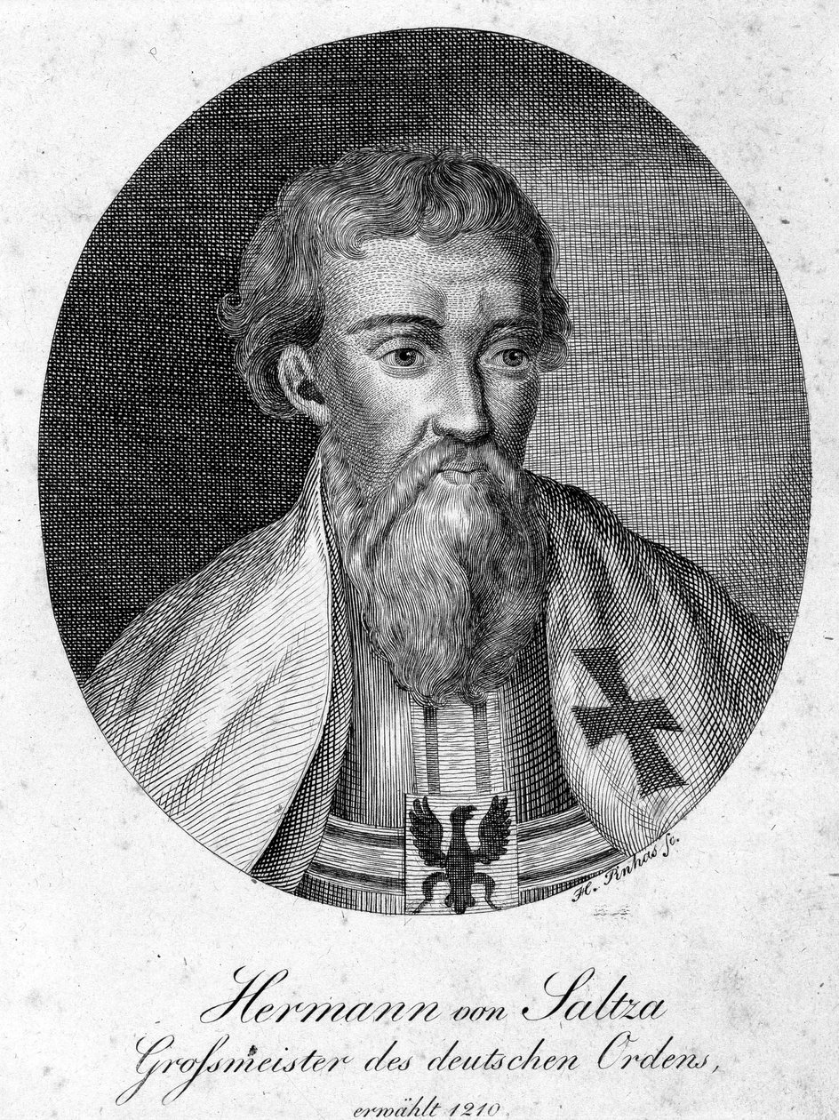 صورة هيرمان فون سالزا (1170 - 1239) ، السيد الكبير في وسام فرسان الجرمان. بواسطة فنان غير معروف