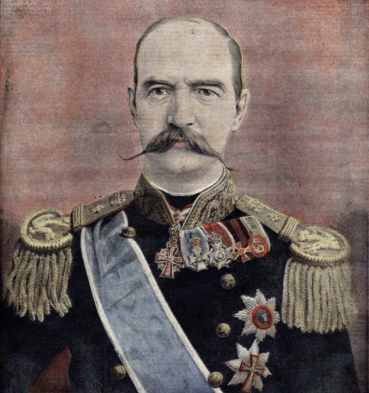 صورة لجلالة الملك جورج الأول (1863-1913) ملك اليونان. نقش عام 1895. بواسطة فنان غير معروف