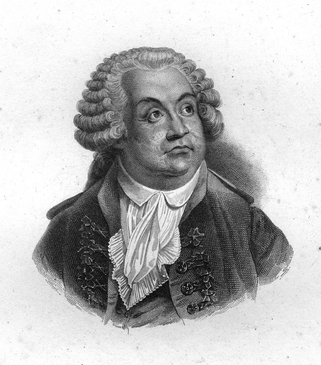 صورة للشرف غابرييل (هونوري-غابرييل) ريكويتي ، كونت ميرابو (1749-1791) ، نقش من القرن التاسع عشر بواسطة فنان غير معروف