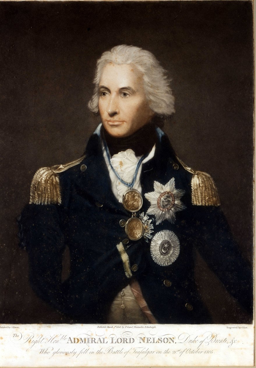 صورة لهوراتيو نيلسون (1758-1805) ، أميرال إنجليزي. بواسطة فنان غير معروف