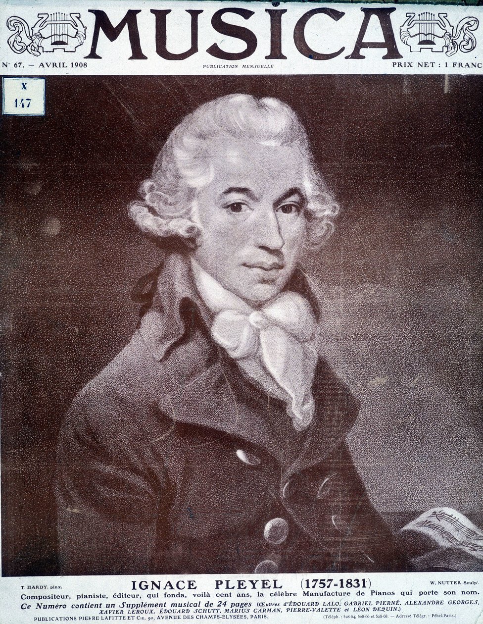 صورة لإيغناس بلييل ، الملحن النمساوي وعازف البيانو والناشر (1757 - 1831). بواسطة فنان غير معروف