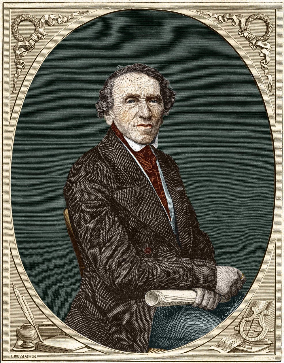 صورة لجاكوب ليبمان مييربير (1791-1864) ، الملحن الألماني. بواسطة فنان غير معروف