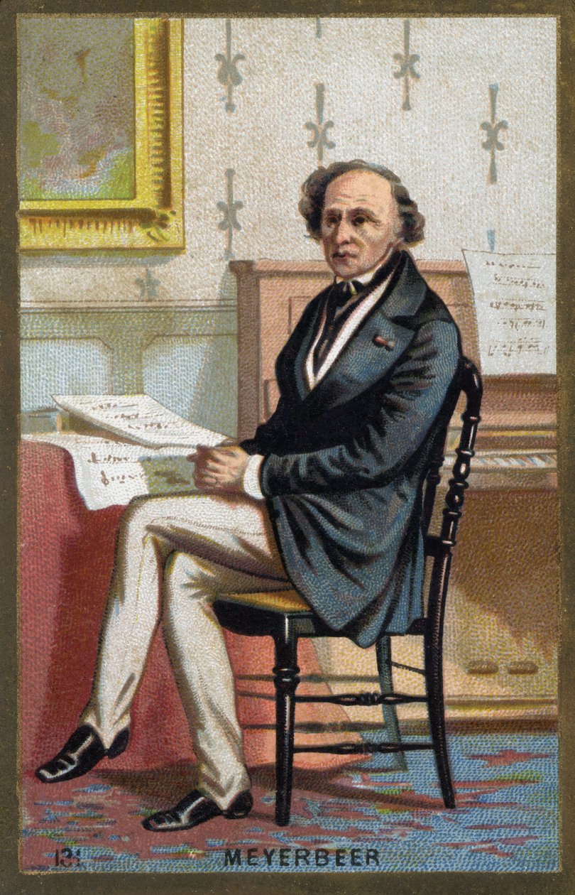 صورة لجاكوب ليبمان مييربير (1791-1864) ، الملحن الألماني. بواسطة فنان غير معروف