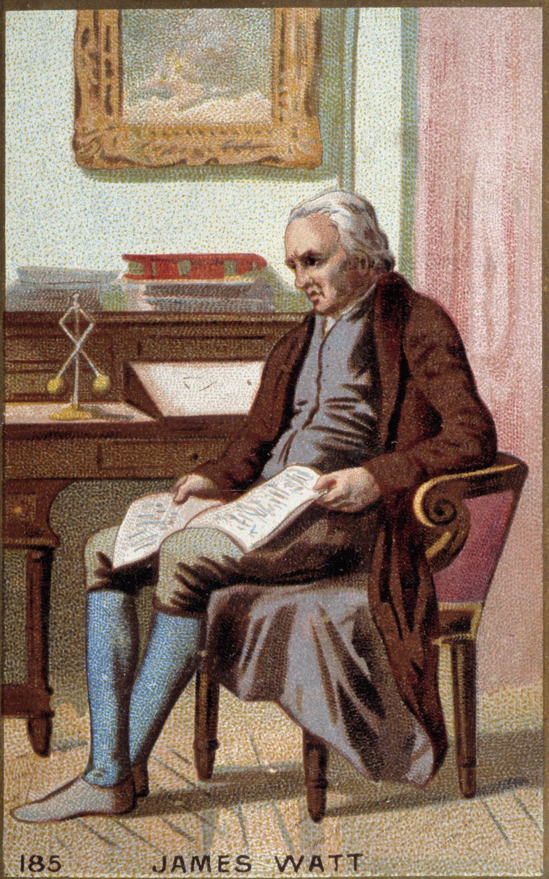 صورة لجيمس وات (1736-1819) ، مهندس بريطاني. بواسطة فنان غير معروف