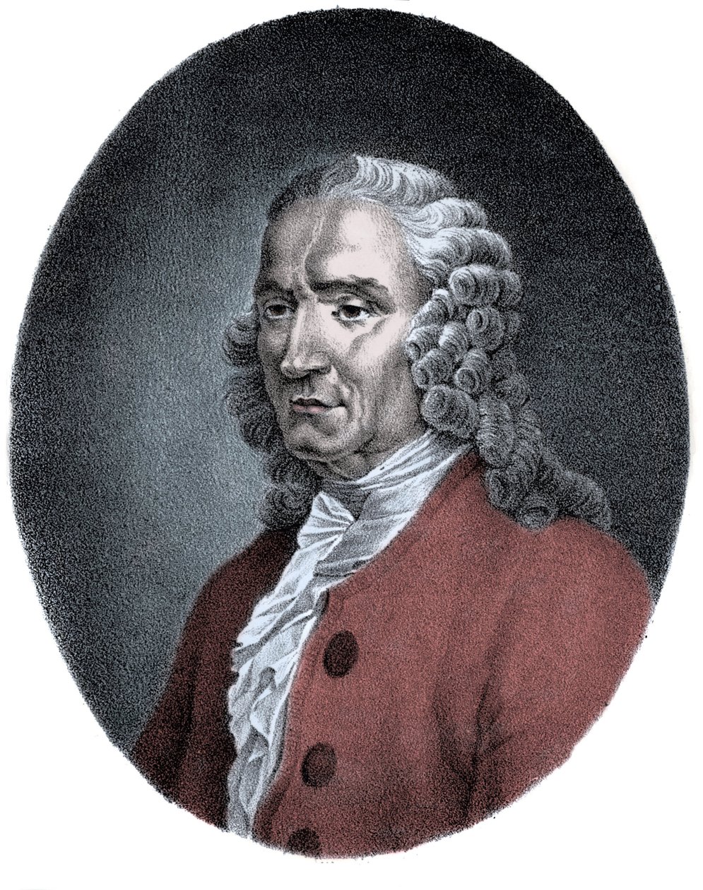 صورة جان فيليب (جان فيليب) رامو (1683-1764) ، الملحن الفرنسي. بواسطة فنان غير معروف