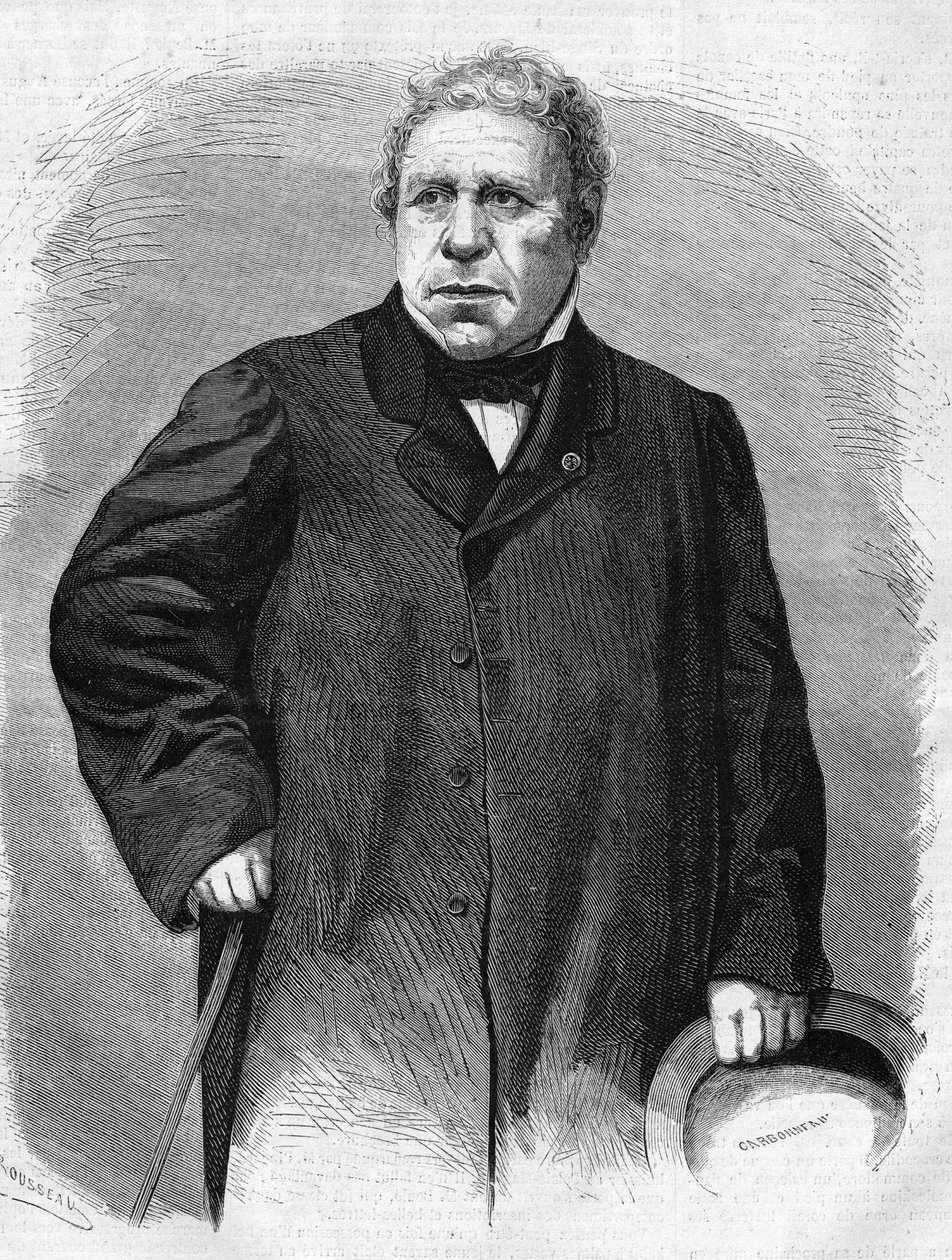 صورة جان أوغست دومينيك إنجرس (1780-1867). رسام فرنسي. بواسطة فنان غير معروف