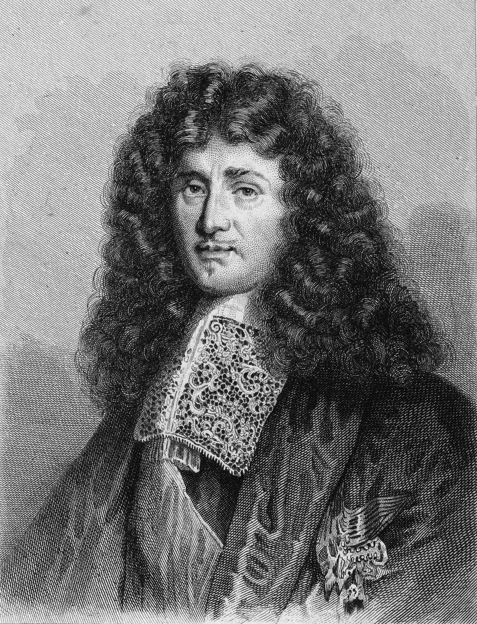 صورة جان بابتيست (جان بابتيست) كولبير (1619-1683) ، سياسي فرنسي - في "Histoire des Français" بواسطة Lavallée ، نقش ، sd. بواسطة فنان غير معروف