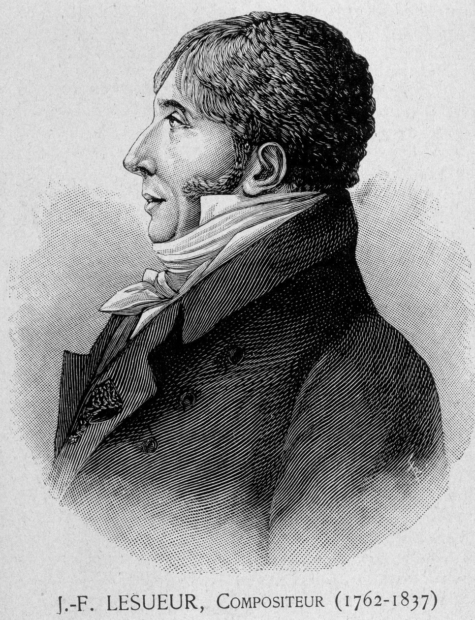 صورة جان فرانسوا ليسور (1762 - 1837) ، الملحن الفرنسي بواسطة فنان غير معروف