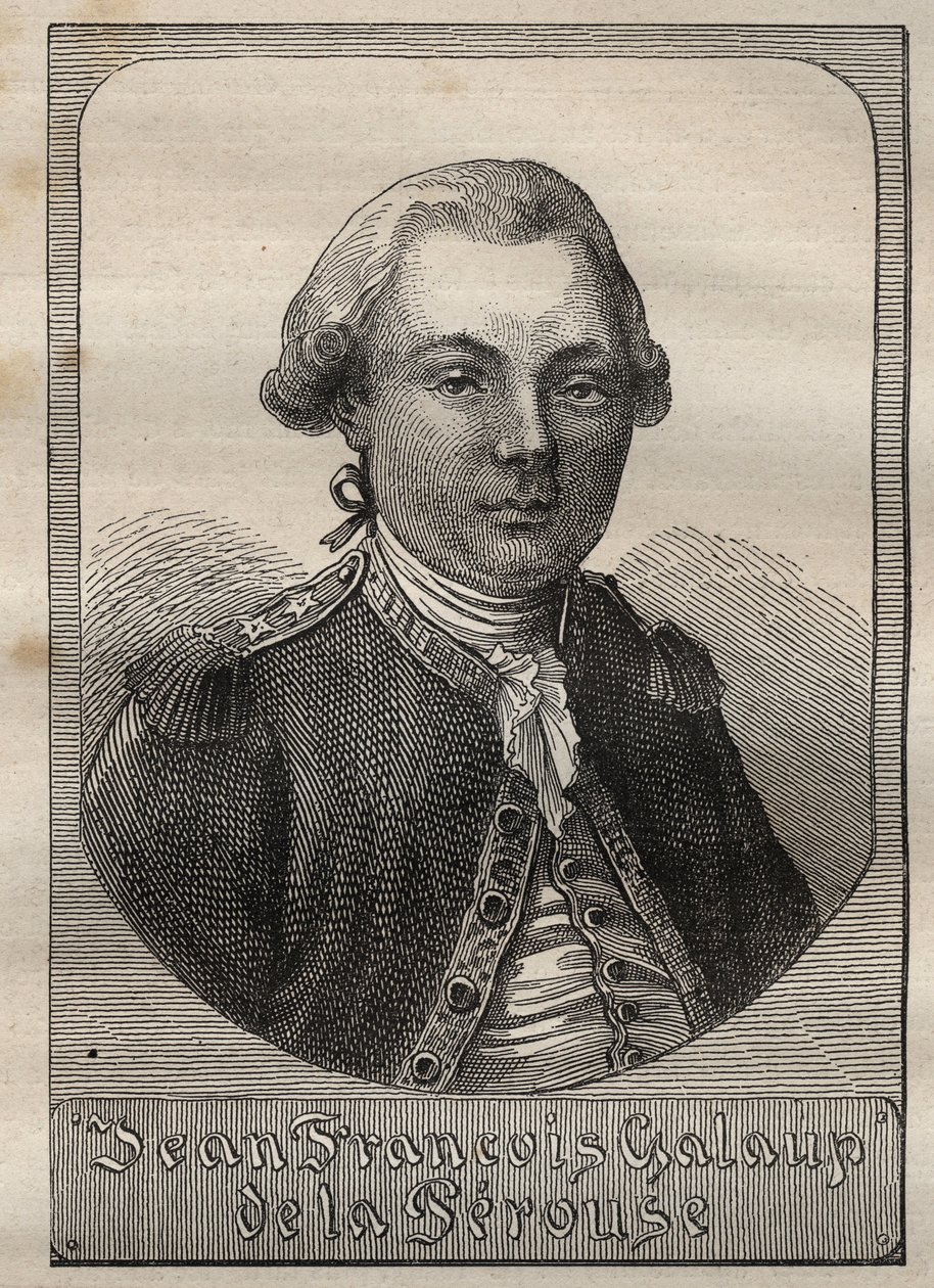 صورة جان فرانسوا دي غالوب ، كونت لا بيروز (1741-1788) - رسم توضيحي مأخوذ من "البحارة العظماء في القرن الثامن عشر" بواسطة فنان غير معروف