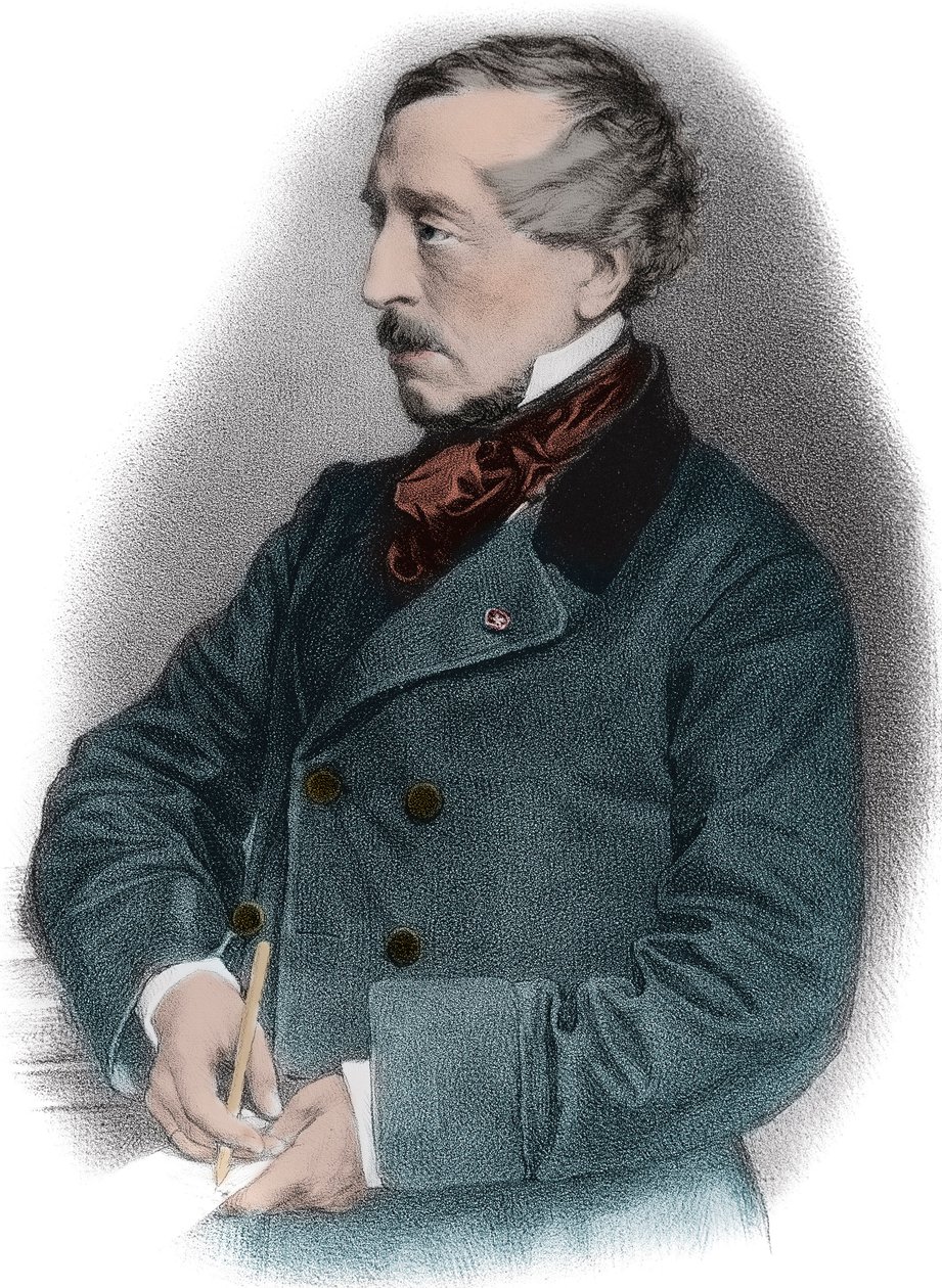 صورة جان جاك (جان جاك) أمبير (1800-1864) مؤرخ فرنسي - بواسطة فنان غير معروف