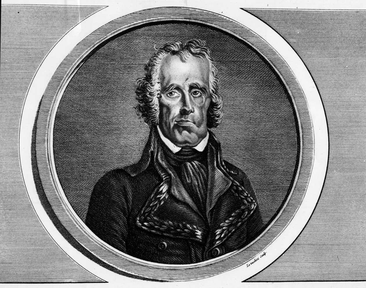 صورة جان نيكولا هوشارد (1738-1793) ، فرانسيه عام. نقش في "" مجموعة كاملة من اللوحات التاريخية للثورة الفرنسية ، في ثلاثة مجلدات. "" 1804. بواسطة فنان غير معروف