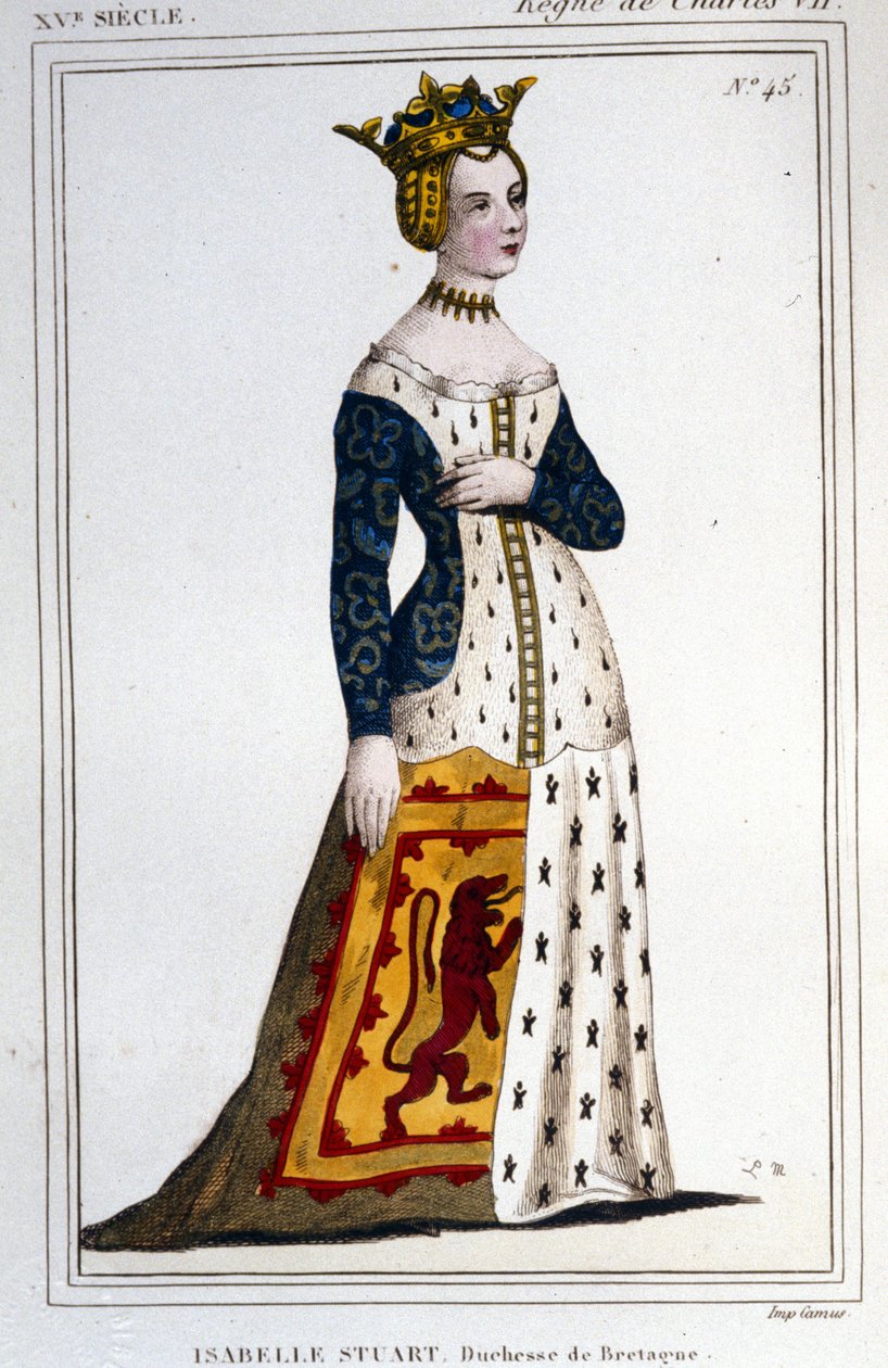 صورة لجين - إيزابيل ستيوارت (1426-1494/9) ، دوقة بريتاني. بواسطة فنان غير معروف