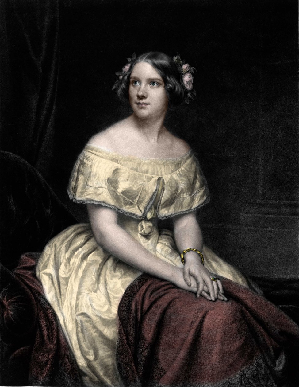 صورة لجيني ليند (1820-1887) ، مغنية سويدية. بواسطة فنان غير معروف