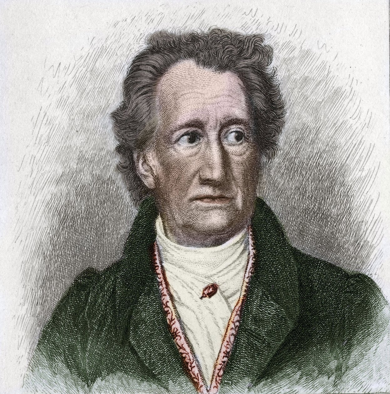صورة يوهان فولفجانج جوته (1749 - 1832) كاتب ألماني بواسطة فنان غير معروف
