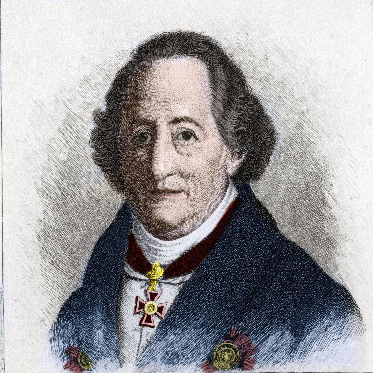 صورة يوهان فولفجانج جوته (1749 - 1832) كاتب ألماني بواسطة فنان غير معروف