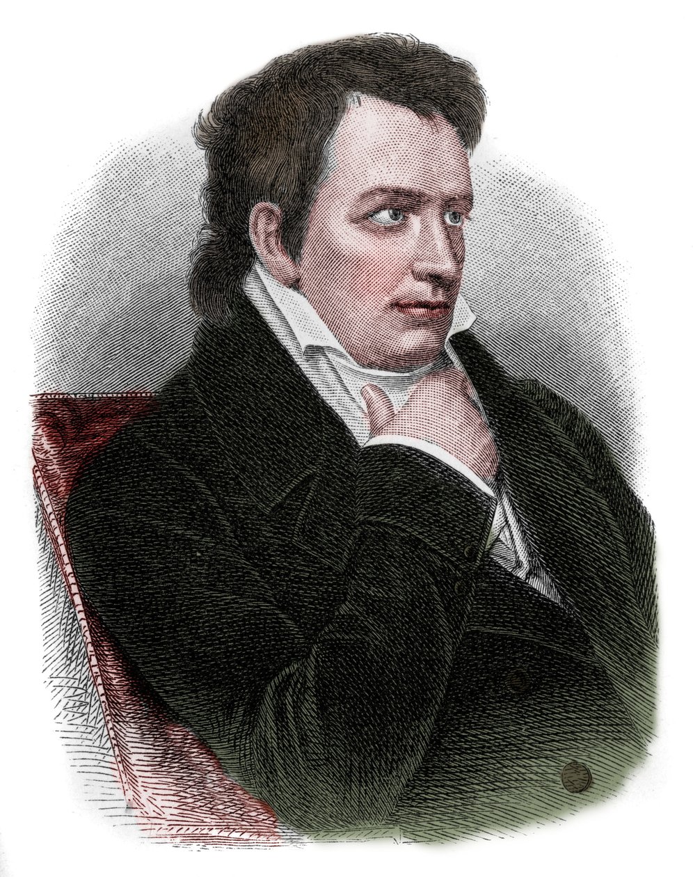 صورة يوهان لودفيج تيك (1773-1853) ، شاعر ألماني ومترجم وناشر وروائي وناقد للحركة الرومانسية. بواسطة فنان غير معروف