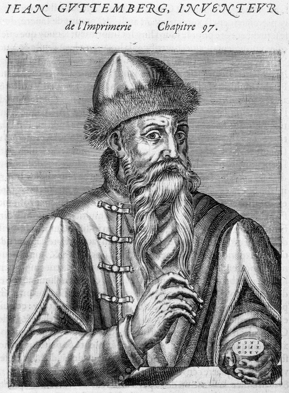 صورة يوهانس جوتنبرج (1400-1468). بواسطة فنان غير معروف