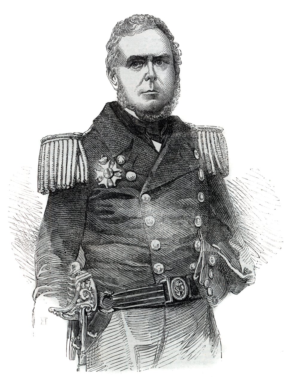 صورة جون باسكو جرينفيل (1800-1869) ضابط البحرية ودبلوماسي إمبراطورية البرازيل - نقش 1852 بواسطة فنان غير معروف