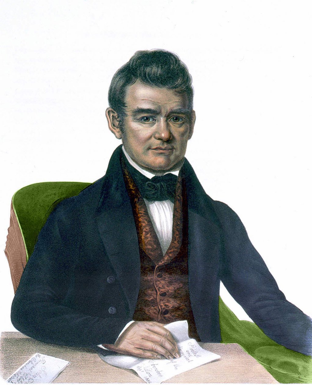 صورة جون روس ، نقش 1843. بواسطة فنان غير معروف