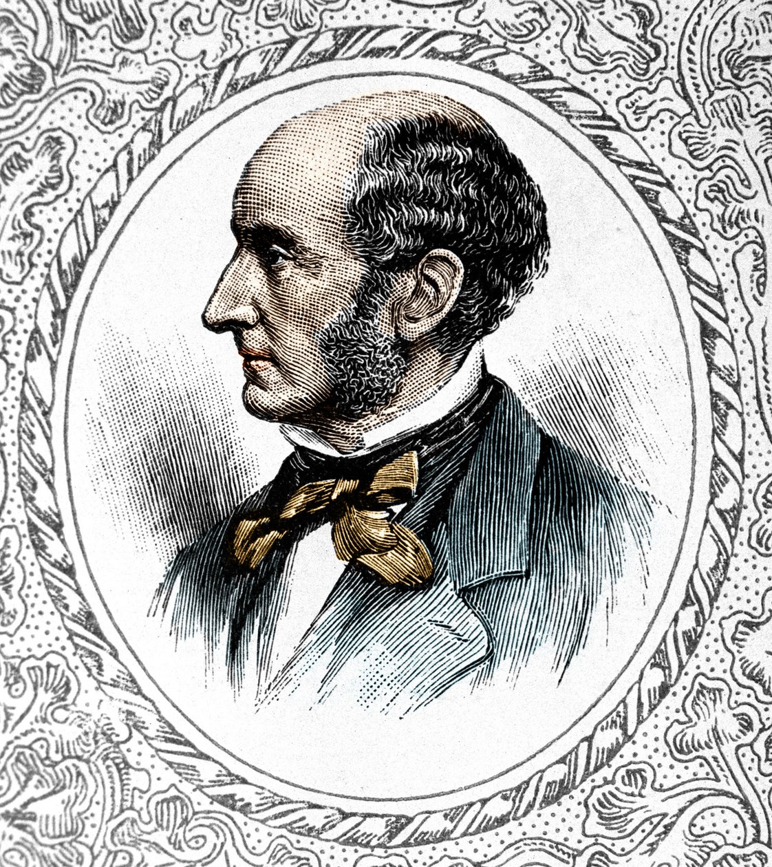 صورة جون ستيوارت ميل. الفيلسوف والخبير الاقتصادي البريطاني 1806-1873 بواسطة فنان غير معروف