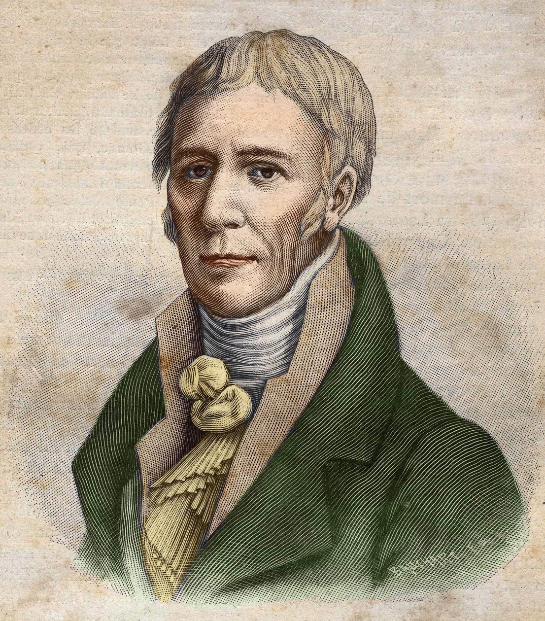 صورة يوحنا المعمدان (جان بابتيست) لامارك (1744-1829). بواسطة فنان غير معروف
