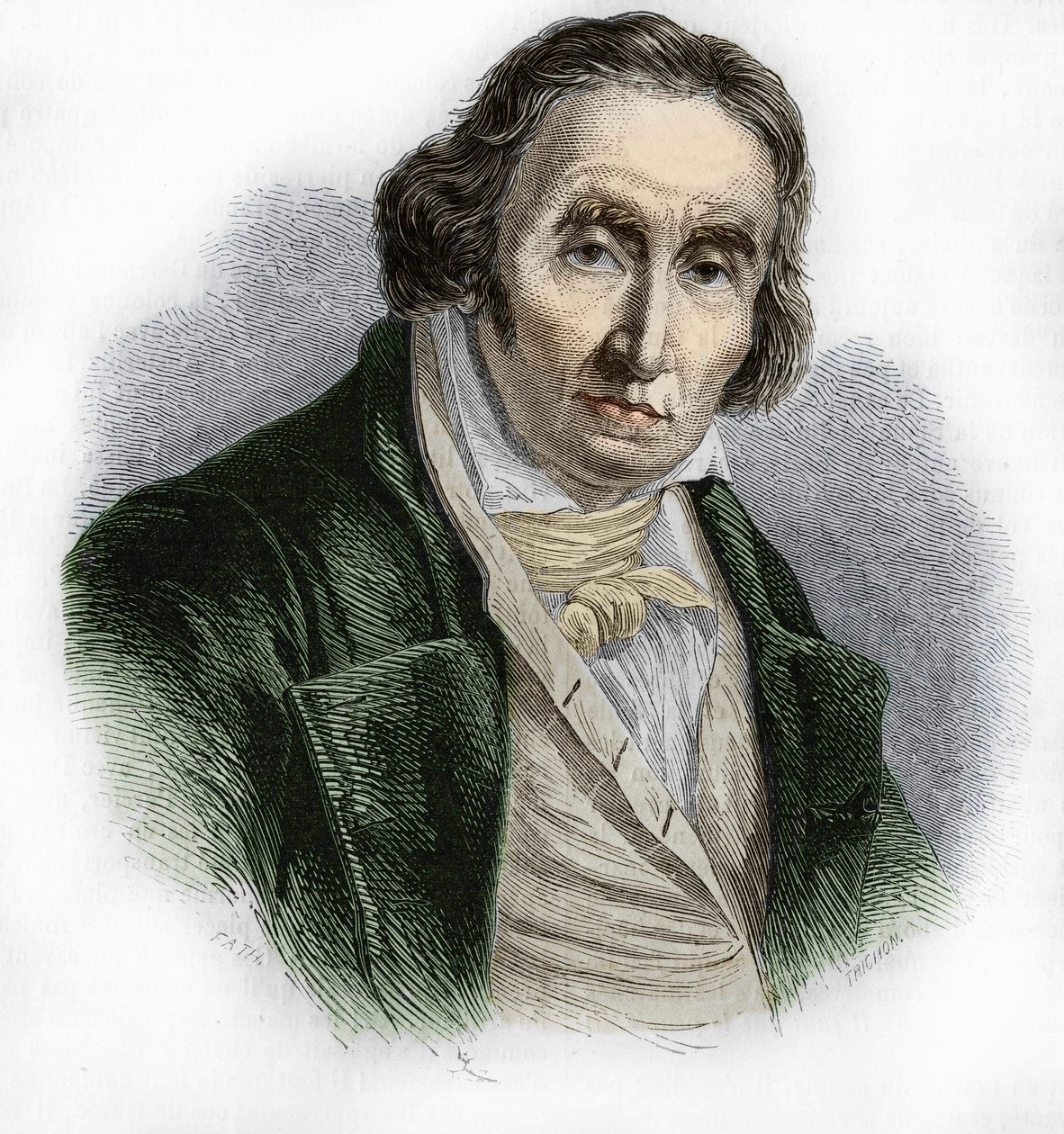صورة جوزيف ماري جاكار (1752-1834) ، المخترع الميكانيكي الفرنسي للنول. بواسطة فنان غير معروف