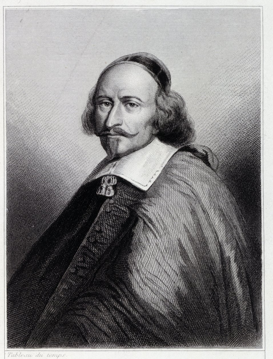 صورة لجول مازارين (جوليو رايموندو مازارينو أو مازارينو) (1602-1661) ، كاردينال وسياسي فرنسي - في "Histoire des Français" "لـ Lavallée ، نقش ، sd. بواسطة فنان غير معروف