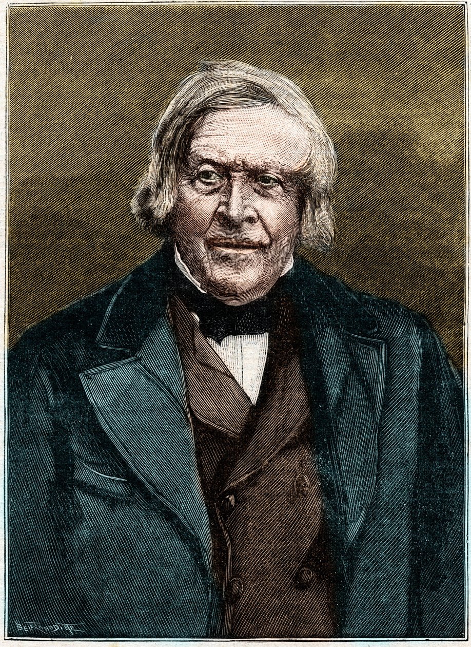 صورة لجول ميشليه ، مؤرخ وكاتب فرنسي (1798-1874). بواسطة فنان غير معروف