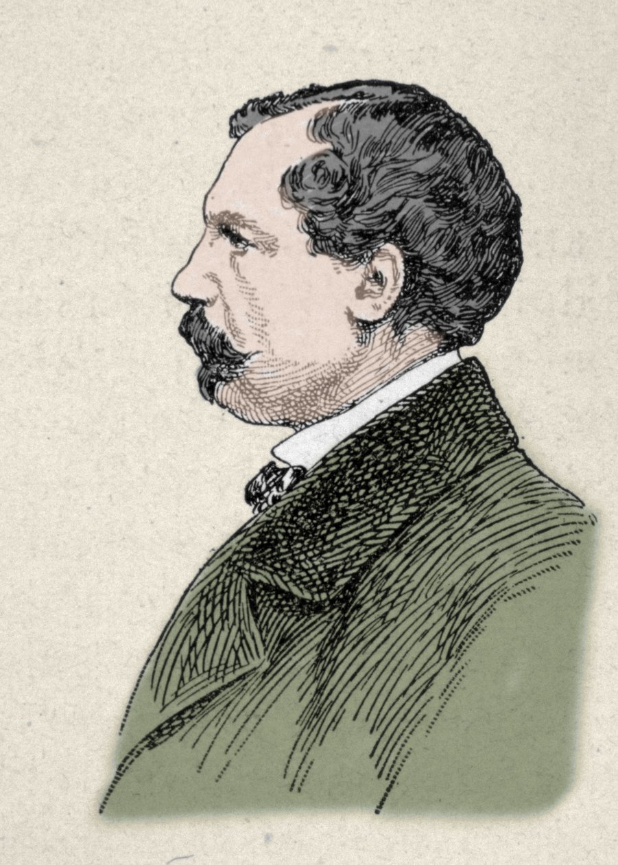 صورة لجول دي جونكور (1830-1870) ، كاتب فرنسي. بواسطة فنان غير معروف