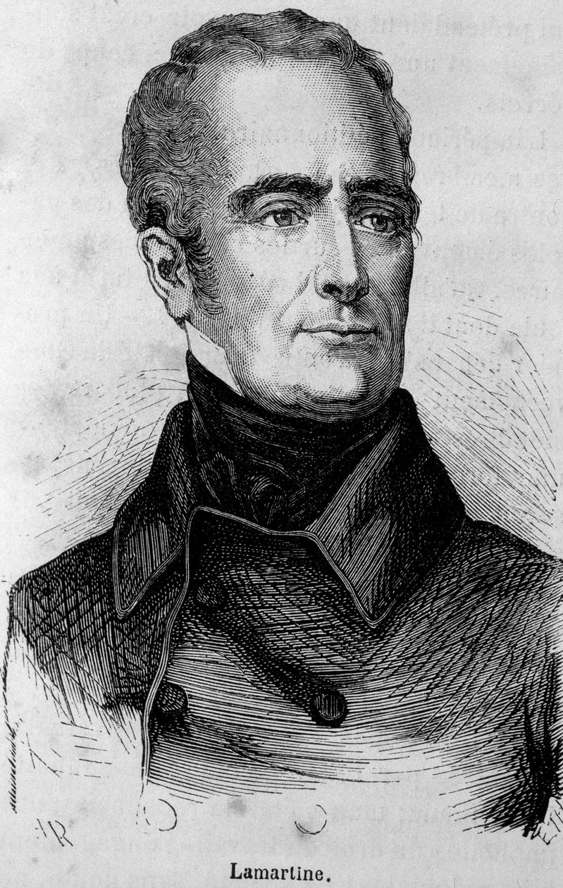 صورة لامارتين الشاعر الفرنسي (1790-1869) بواسطة فنان غير معروف