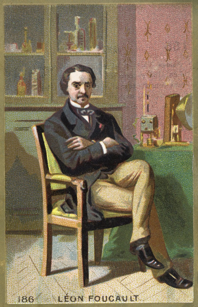 صورة لليون فوكو (1819-1868) ، عالم فيزياء فرنسي. بواسطة فنان غير معروف
