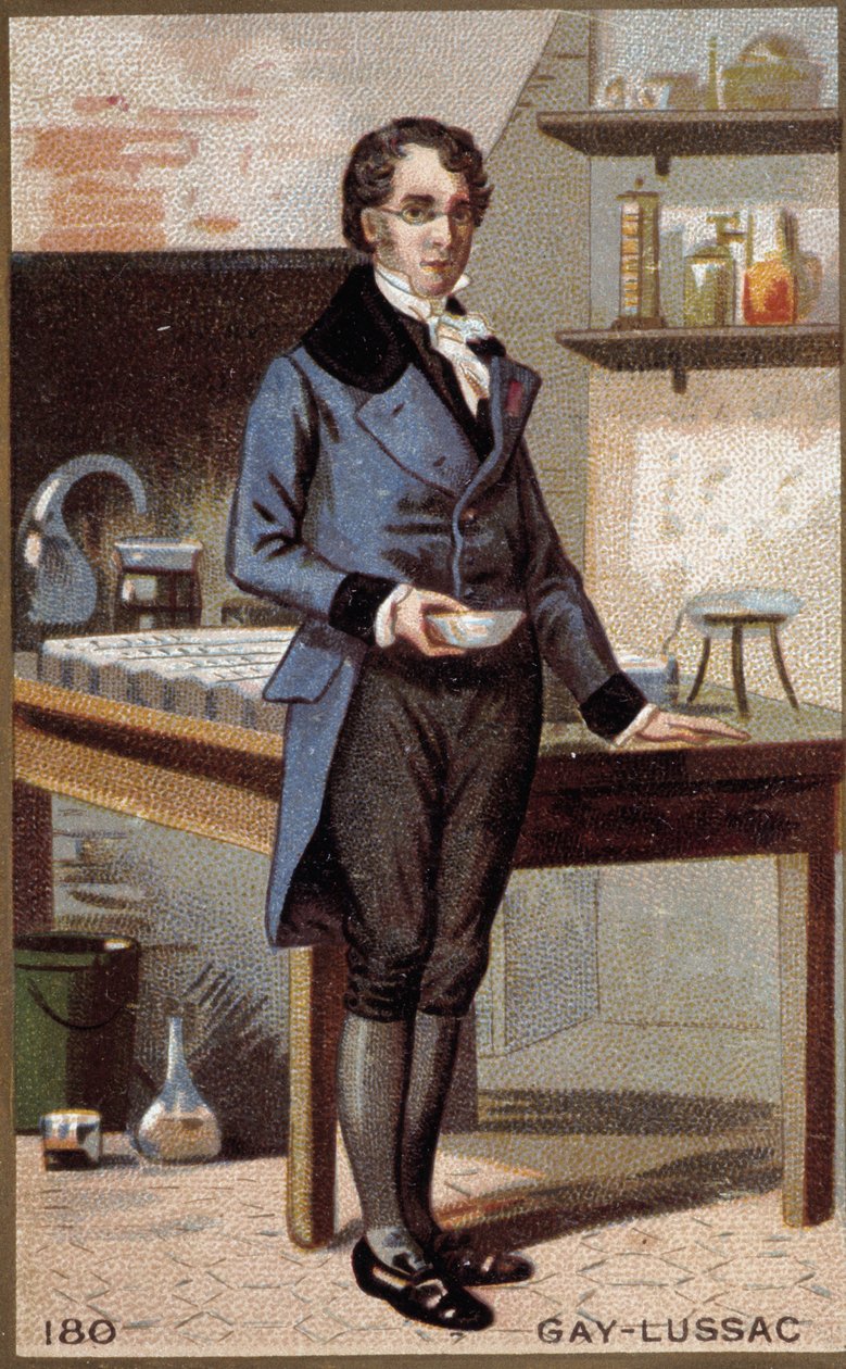 صورة لويس جوزيف جاي لوساك (لويس جوزيف جاي لوساك) (1778-1850) ، عالم فيزيائي وكيميائي فرنسي. بواسطة فنان غير معروف