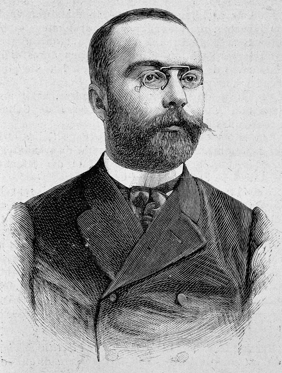 صورة لويس بارثو (1862-1934). نقش نهاية القرن التاسع عشر في "هيستوار دو فرانس" له. مارتن. بواسطة فنان غير معروف