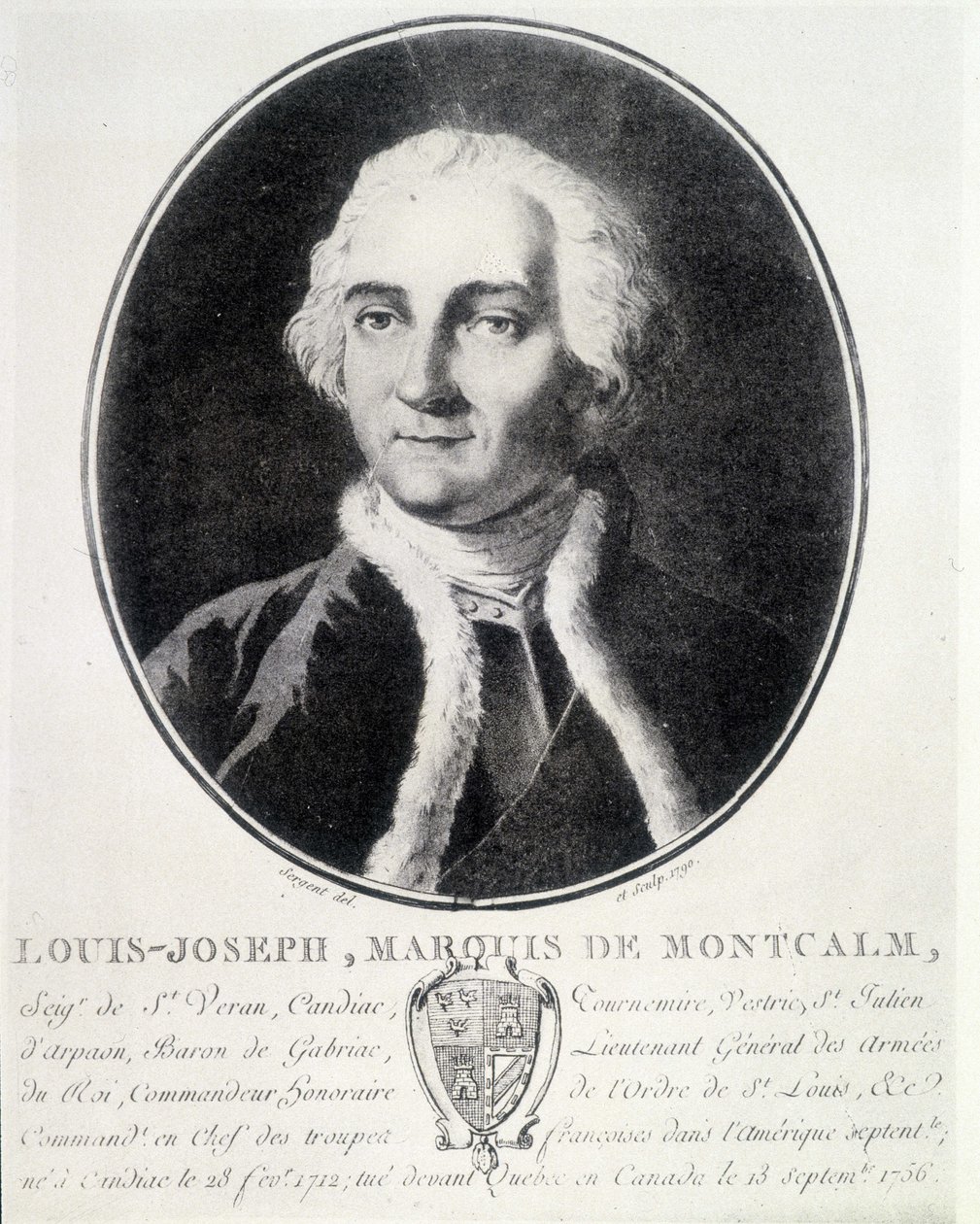صورة لويس جوزيف ، ماركيز دي مونتكالم (1712-1759) ، الجيش الفرنسي. بواسطة فنان غير معروف