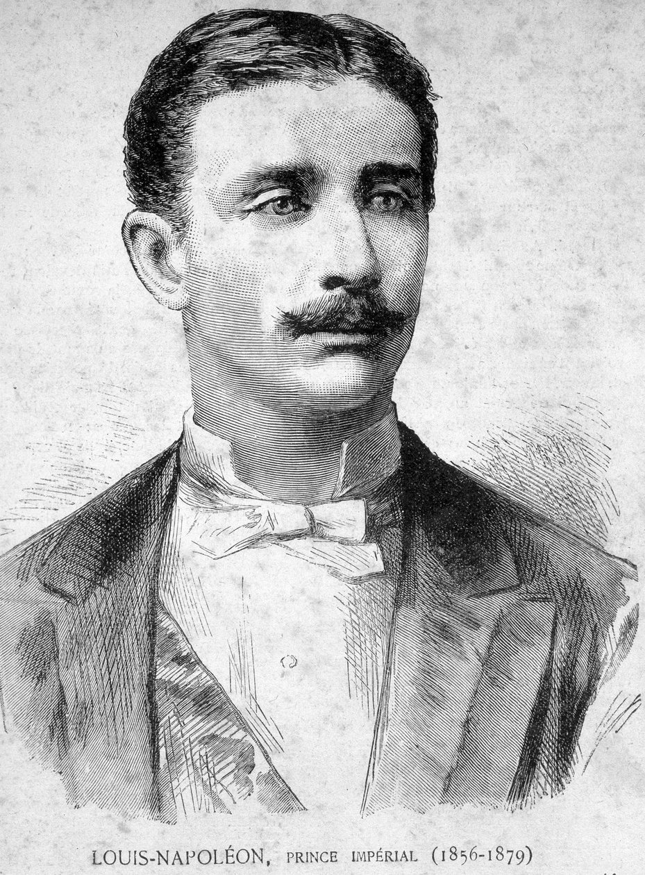 صورة لويس نابليون ، الأمير الإمبراطوري (1856 - 1879) (ابن نابليون الثالث) - في "" المعاصرون "، أواخر القرن التاسع عشر. بواسطة فنان غير معروف