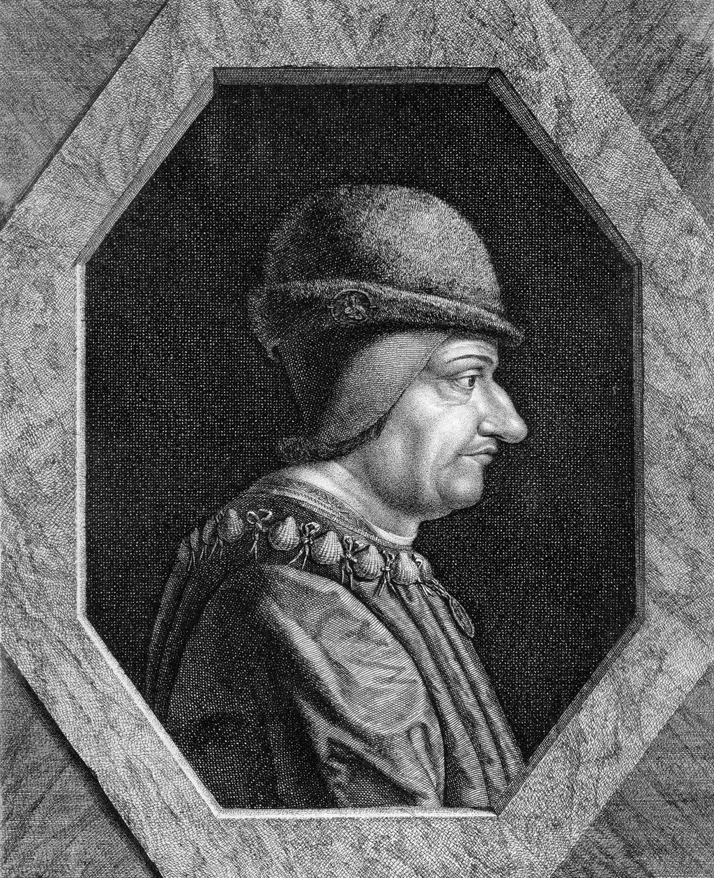 صورة لويس الحادي عشر (1423-1483) ، ملك فرنسا. بواسطة فنان غير معروف