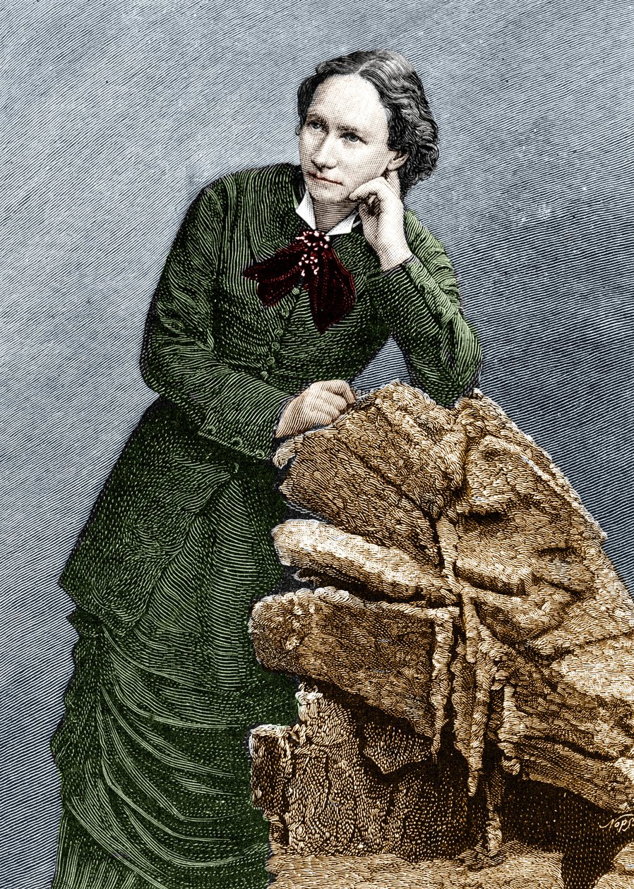 صورة لويز ميشيل (1830 - 1905) أثناء ترحيلها إلى نوميا في كاليدونيا الجديدة. 1873-1880. بواسطة فنان غير معروف