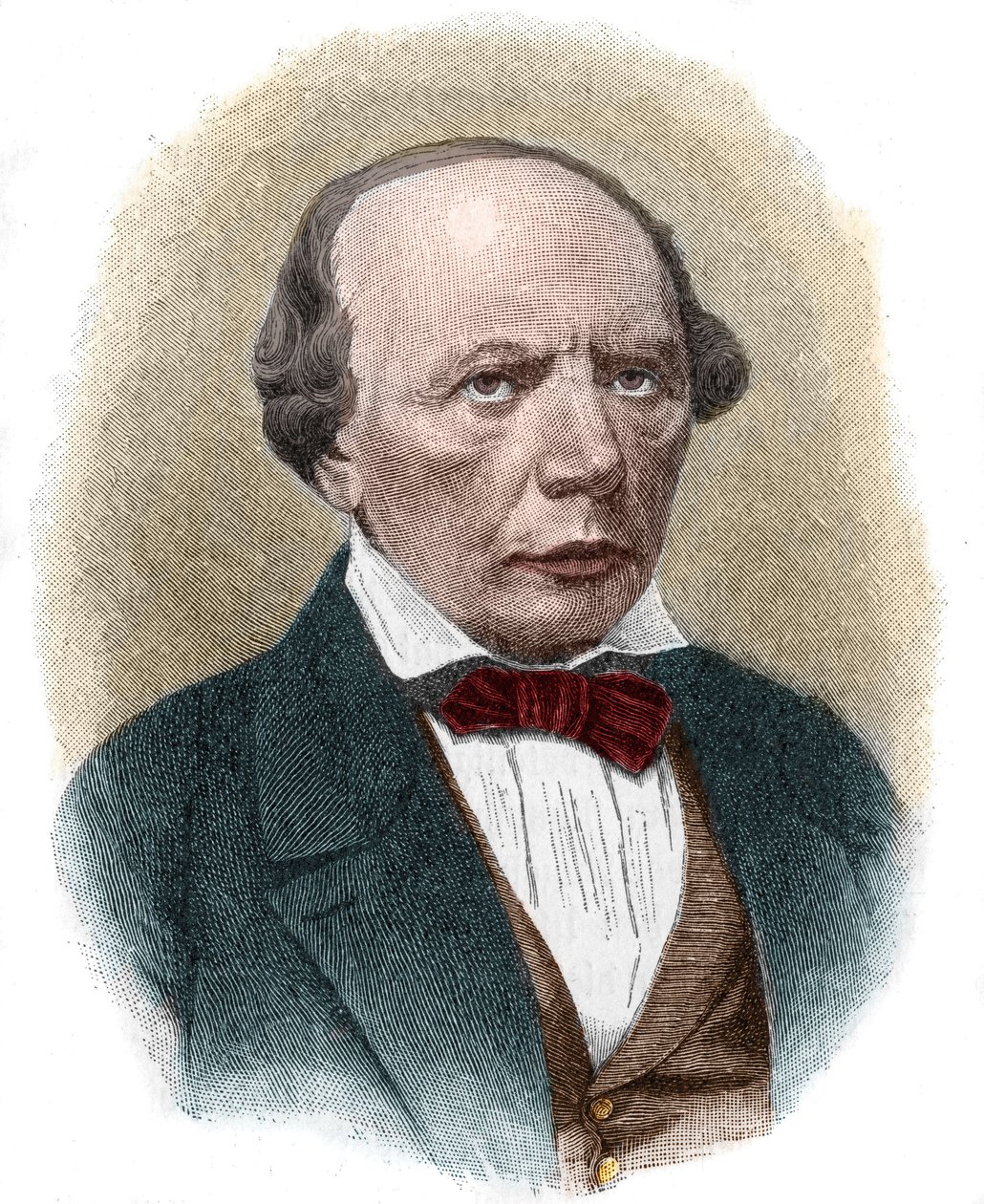 صورة للشاعر الرومانسي الألماني لودفيج أولاند (1787-1862). بواسطة فنان غير معروف