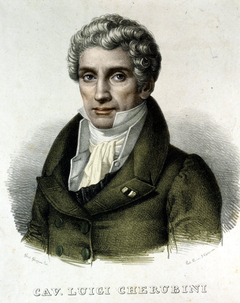 صورة لويجي تشيروبيني (1760-1842) ، ملحن إيطالي. بواسطة فنان غير معروف