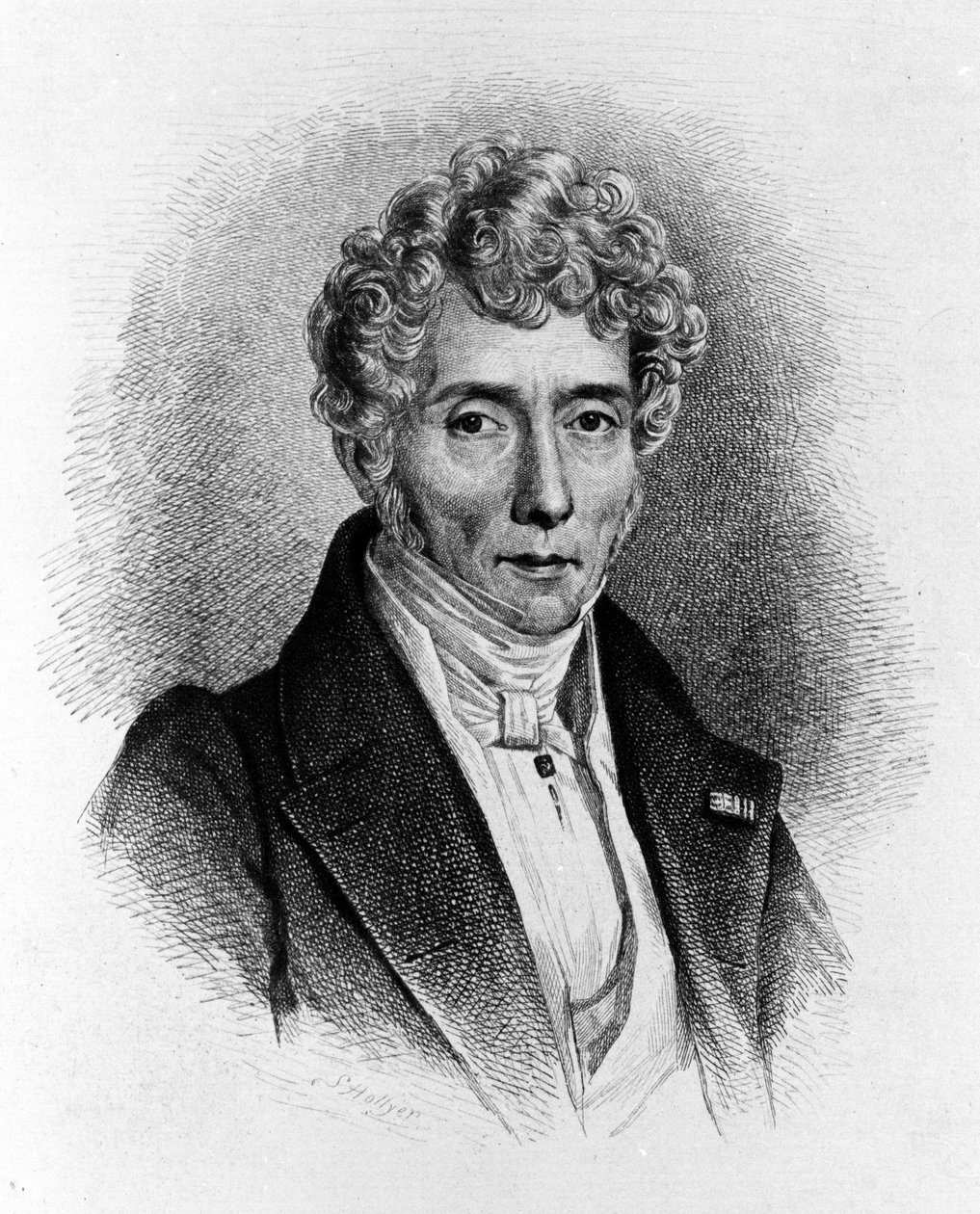 صورة لويجي تشيروبيني (1760-1842) ، ملحن إيطالي. بواسطة فنان غير معروف